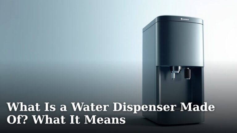 What Is a Water Dispenser Made Of? What It Means