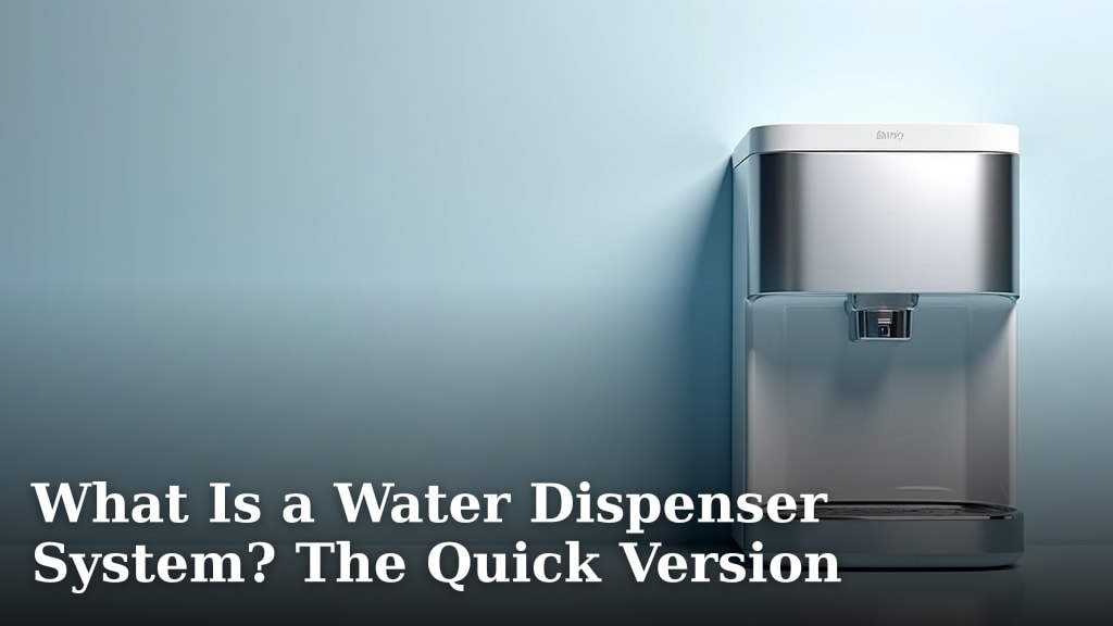 What Is a Water Dispenser System? The Quick Version